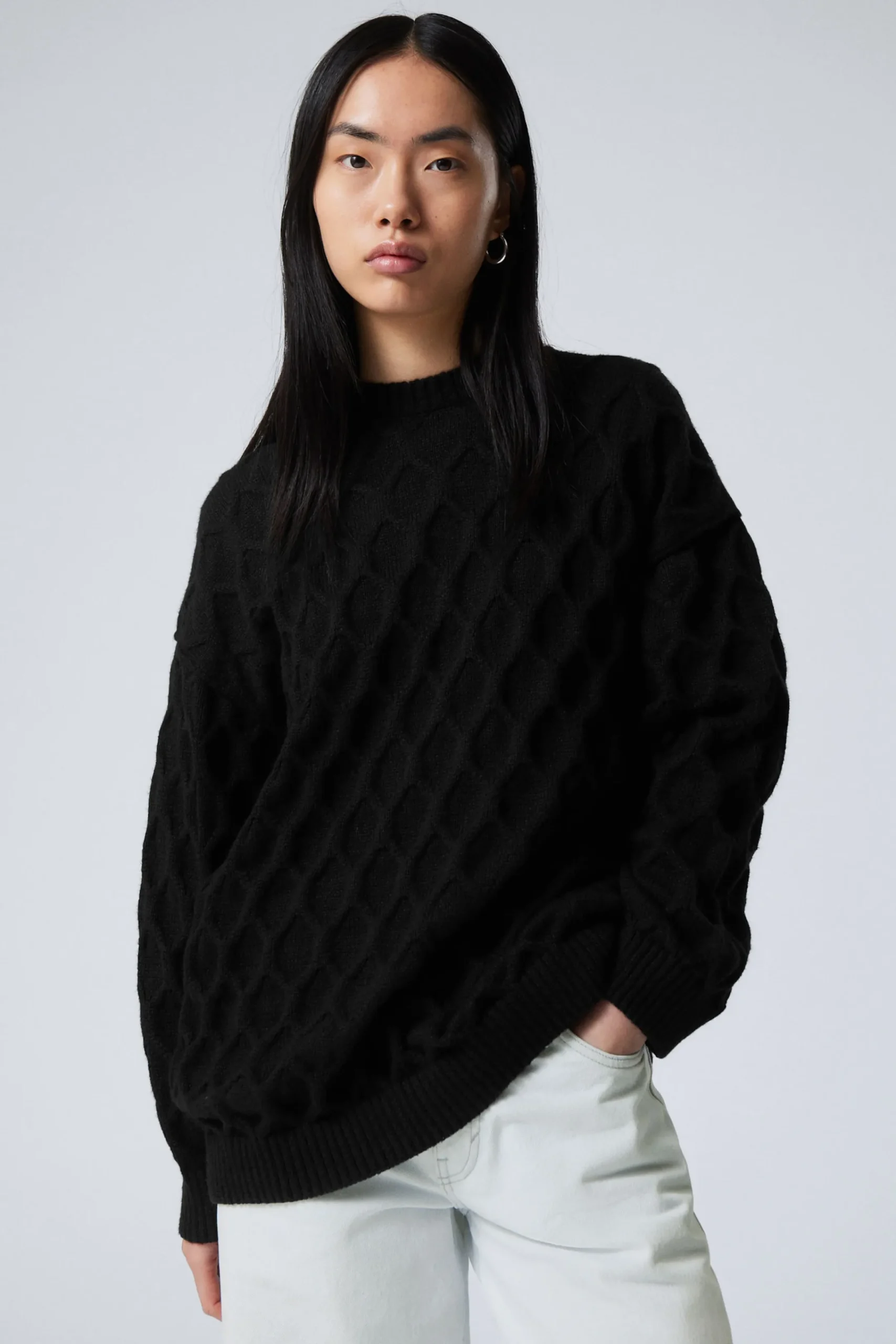 Weekday LOOSE KNITTED STRUCTURE SWEATER>Women Knitwear