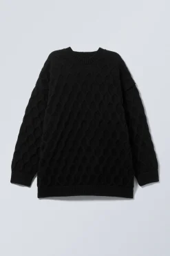 Weekday LOOSE KNITTED STRUCTURE SWEATER><noscript><img width=