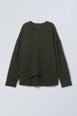 Weekday LOOSE KNITTED WOOL SWEATER><noscript><img width=