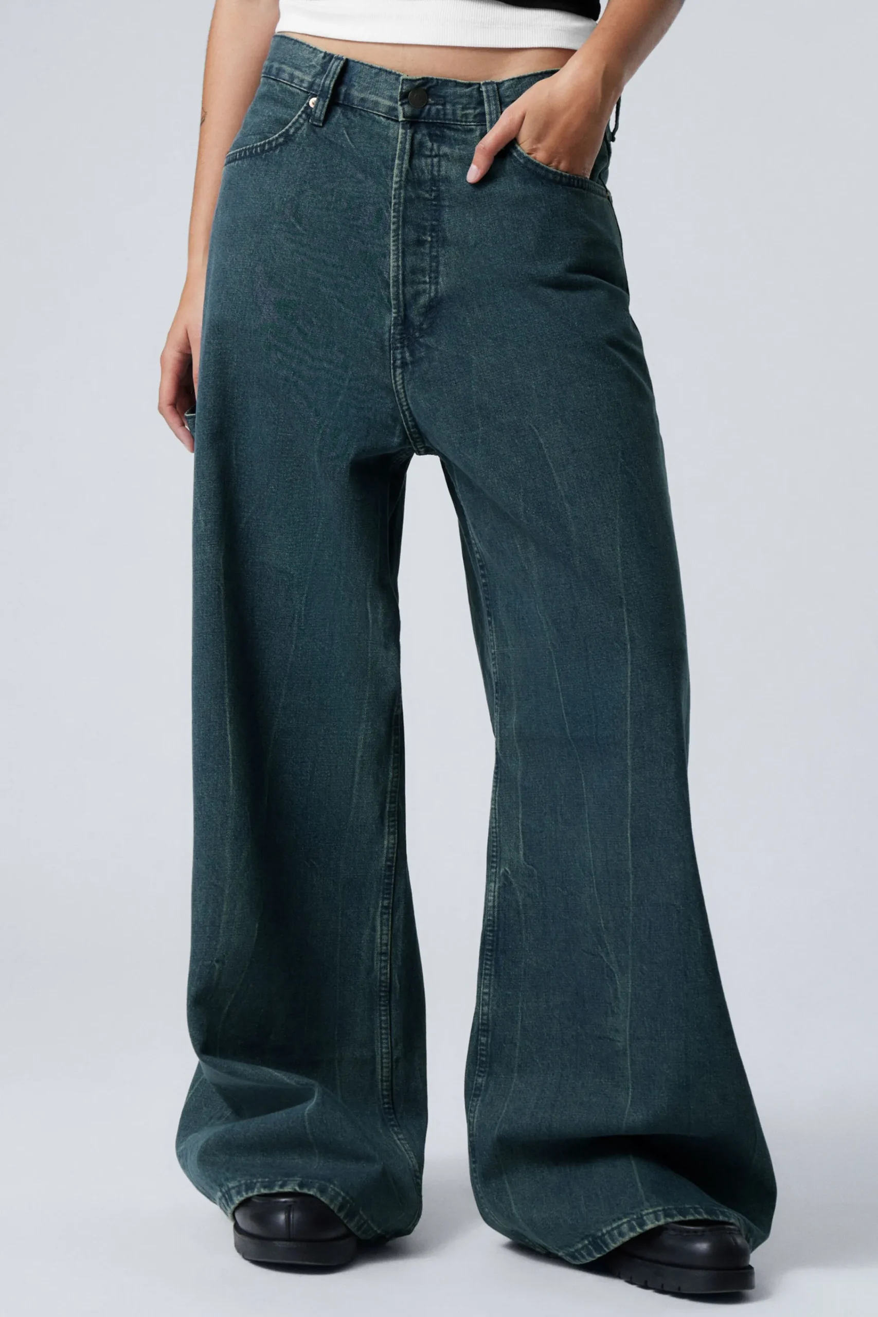 Weekday LOOSE REGULAR WAIST WIDE CARPENTER JEANS> Jeans