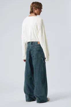 Weekday LOOSE REGULAR WAIST WIDE CARPENTER JEANS><noscript><img width=