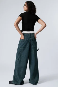 Weekday LOOSE REGULAR WAIST WIDE CARPENTER JEANS><noscript><img width=