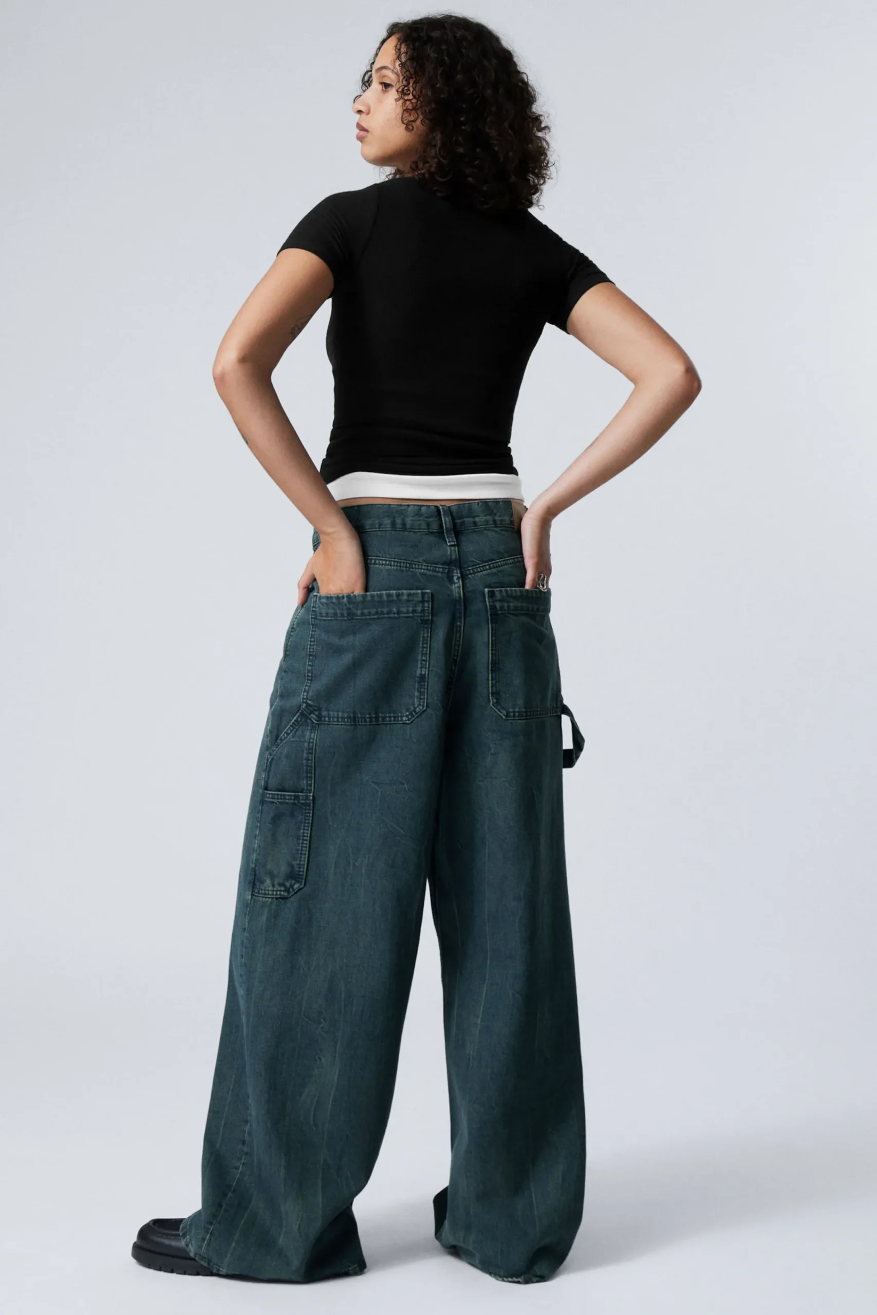 Weekday LOOSE REGULAR WAIST WIDE CARPENTER JEANS> Jeans