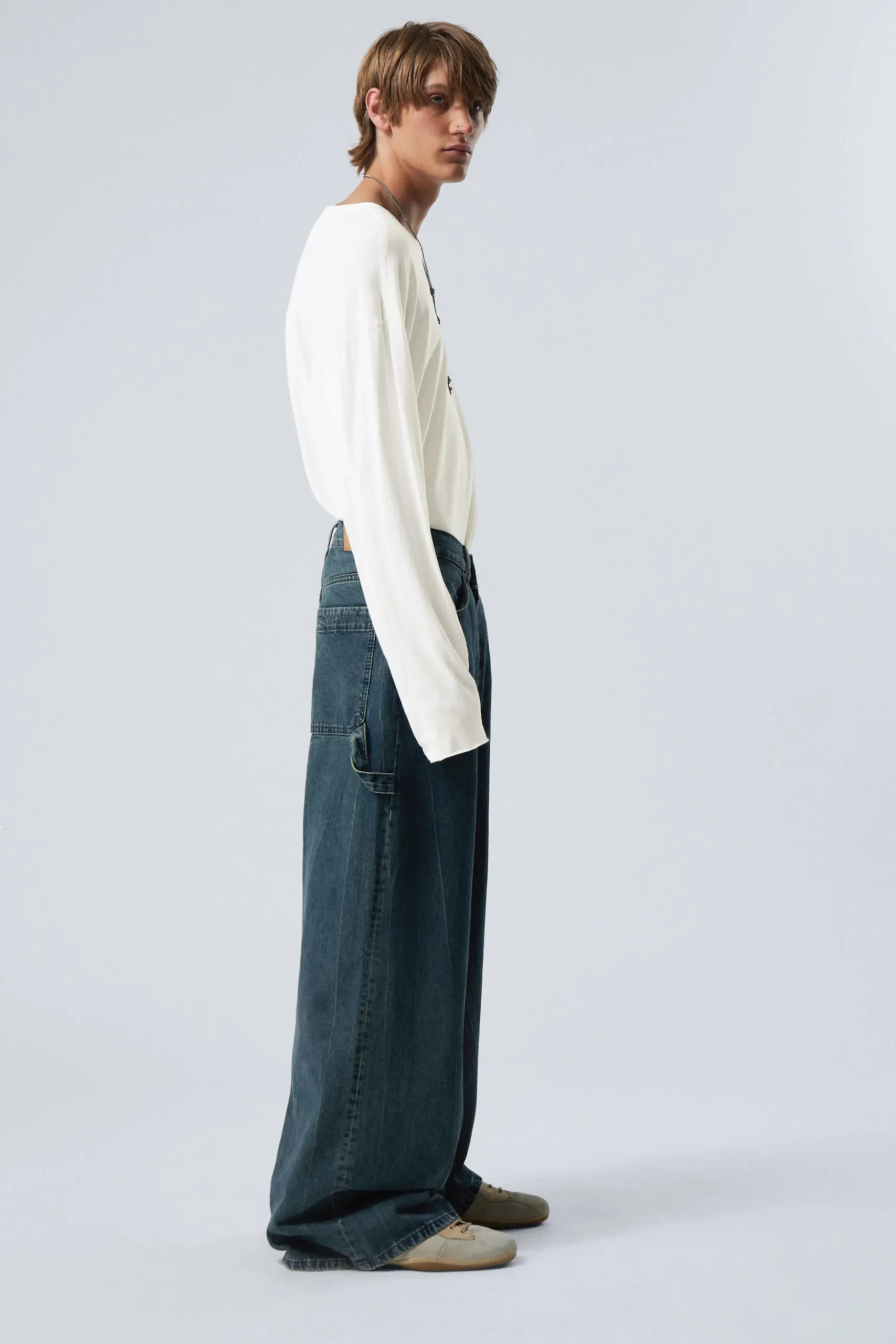 Weekday LOOSE REGULAR WAIST WIDE CARPENTER JEANS> Jeans