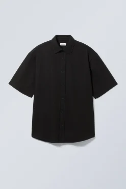 Weekday LOOSE SHORT SLEEVE DENIM SHIRT><noscript><img width=