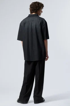 Weekday LOOSE SHORT SLEEVE DENIM SHIRT><noscript><img width=
