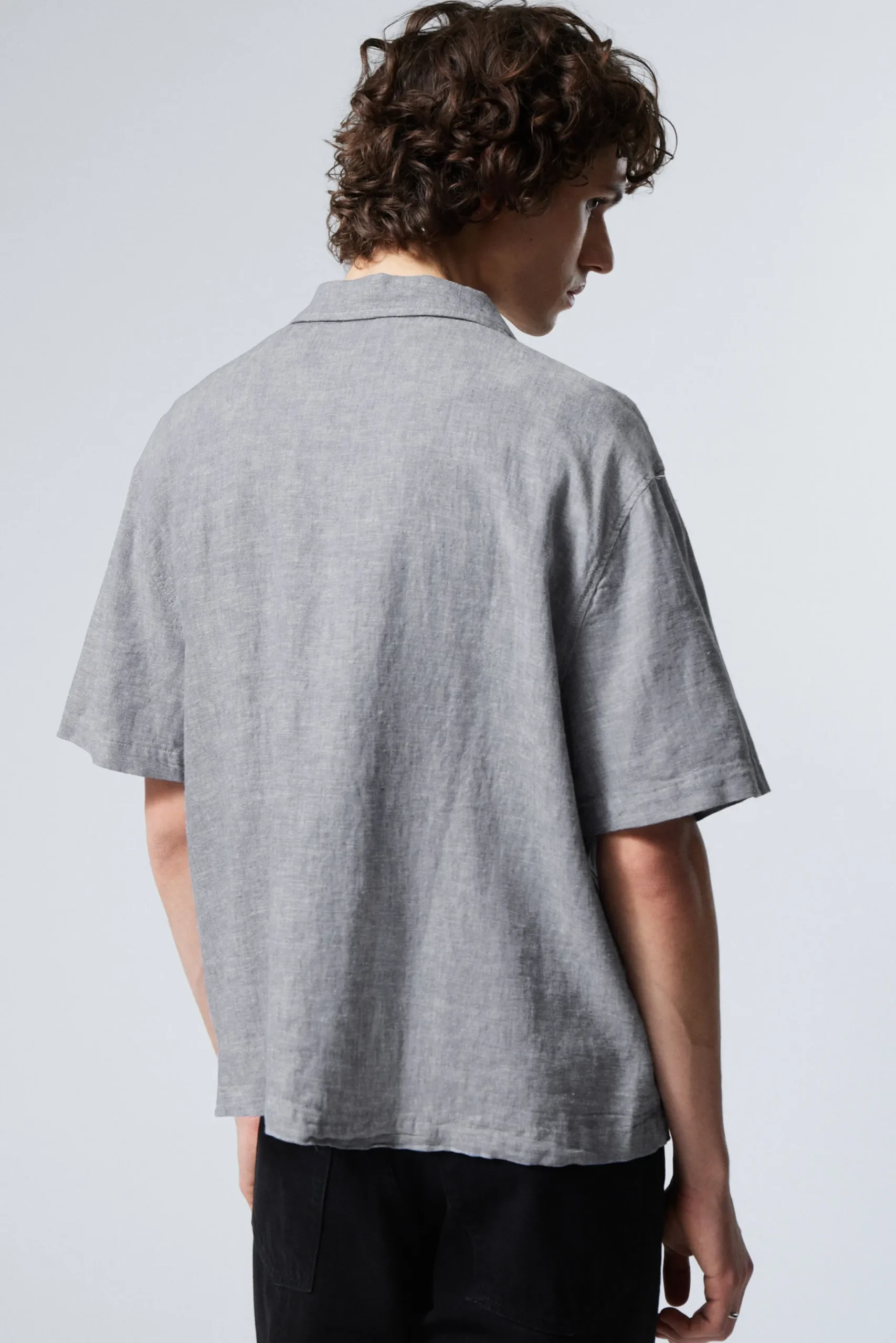 Weekday LOOSE SHORT SLEEVE LINEN BLEND SHIRT> Shirts