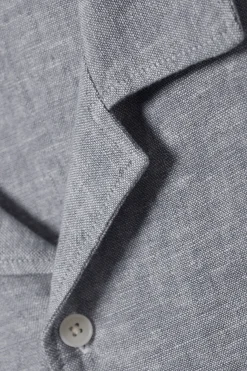 Weekday LOOSE SHORT SLEEVE LINEN BLEND SHIRT><noscript><img width=
