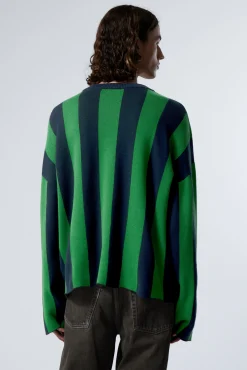 Weekday LOOSE SOCCER TEAM KNITTED SWEATER><noscript><img width=