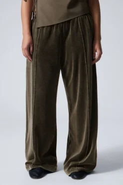 Weekday LOOSE WASHED VELVET TRACK TROUSERS>Women Trousers