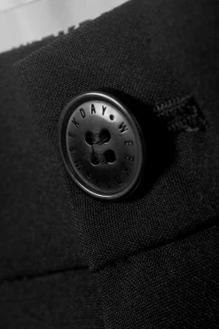 Weekday LOW WAIST LOOSE FIT SUIT TROUSERS><noscript><img width=