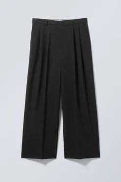Weekday LOW WAIST LOOSE FIT SUIT TROUSERS><noscript><img width=