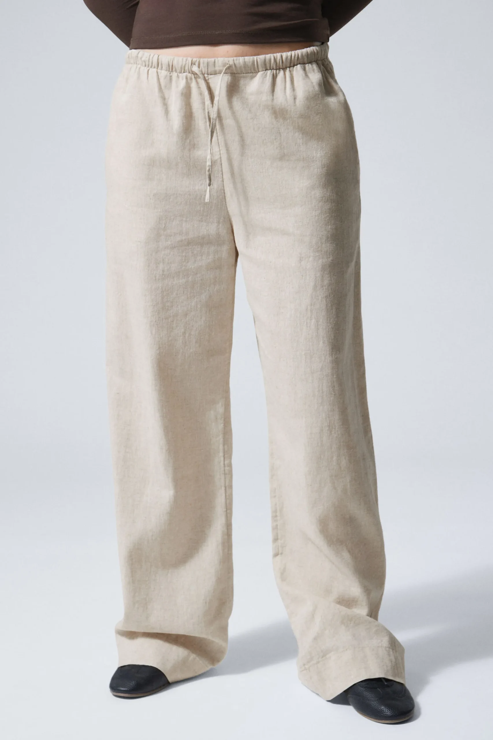 Weekday MIA LINEN MIX TROUSERS>Women Trousers