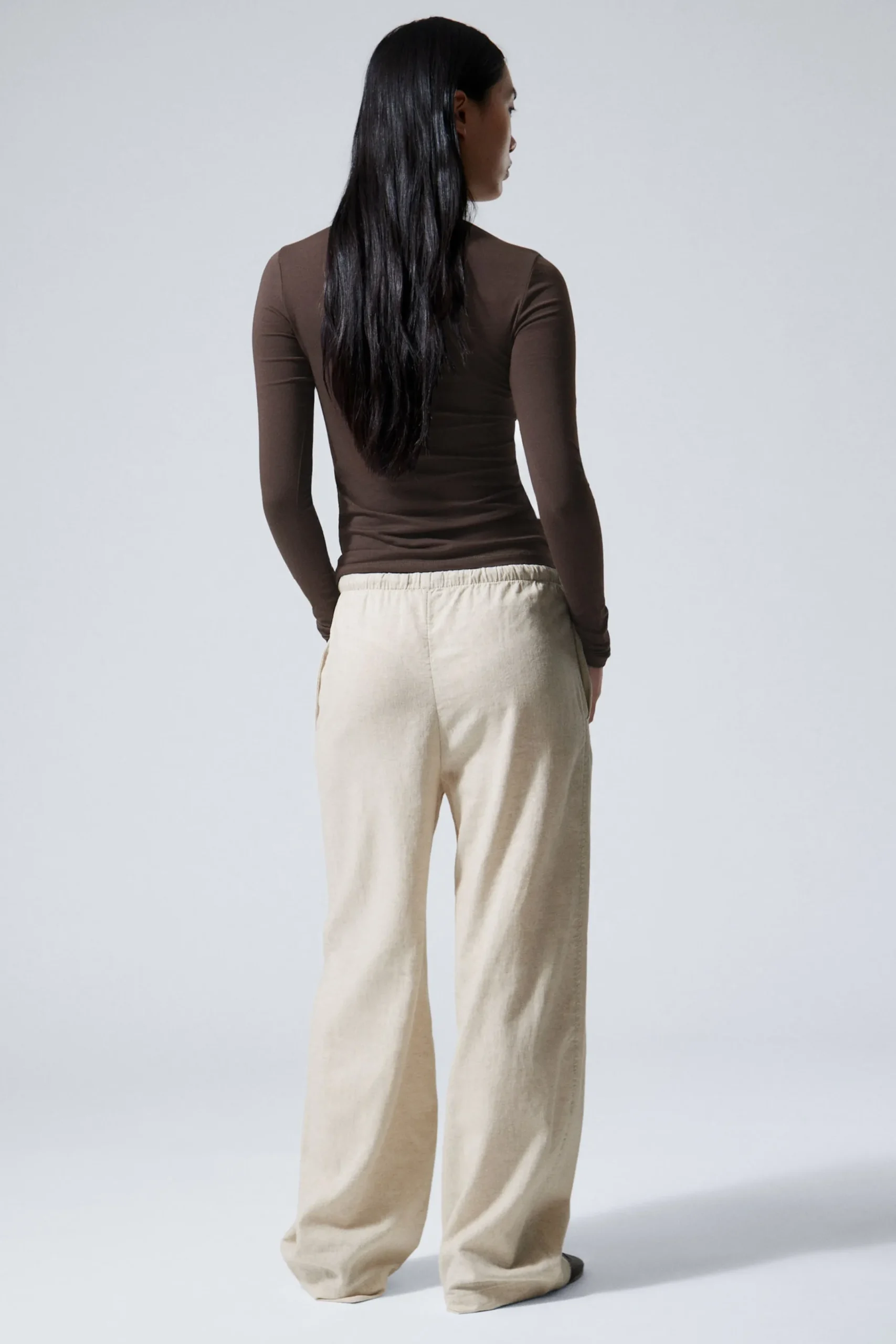Weekday MIA LINEN MIX TROUSERS>Women Trousers