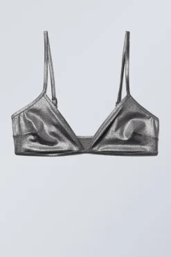 Weekday MINIMAL GLITTER BIKINI TOP>Women Swimwear