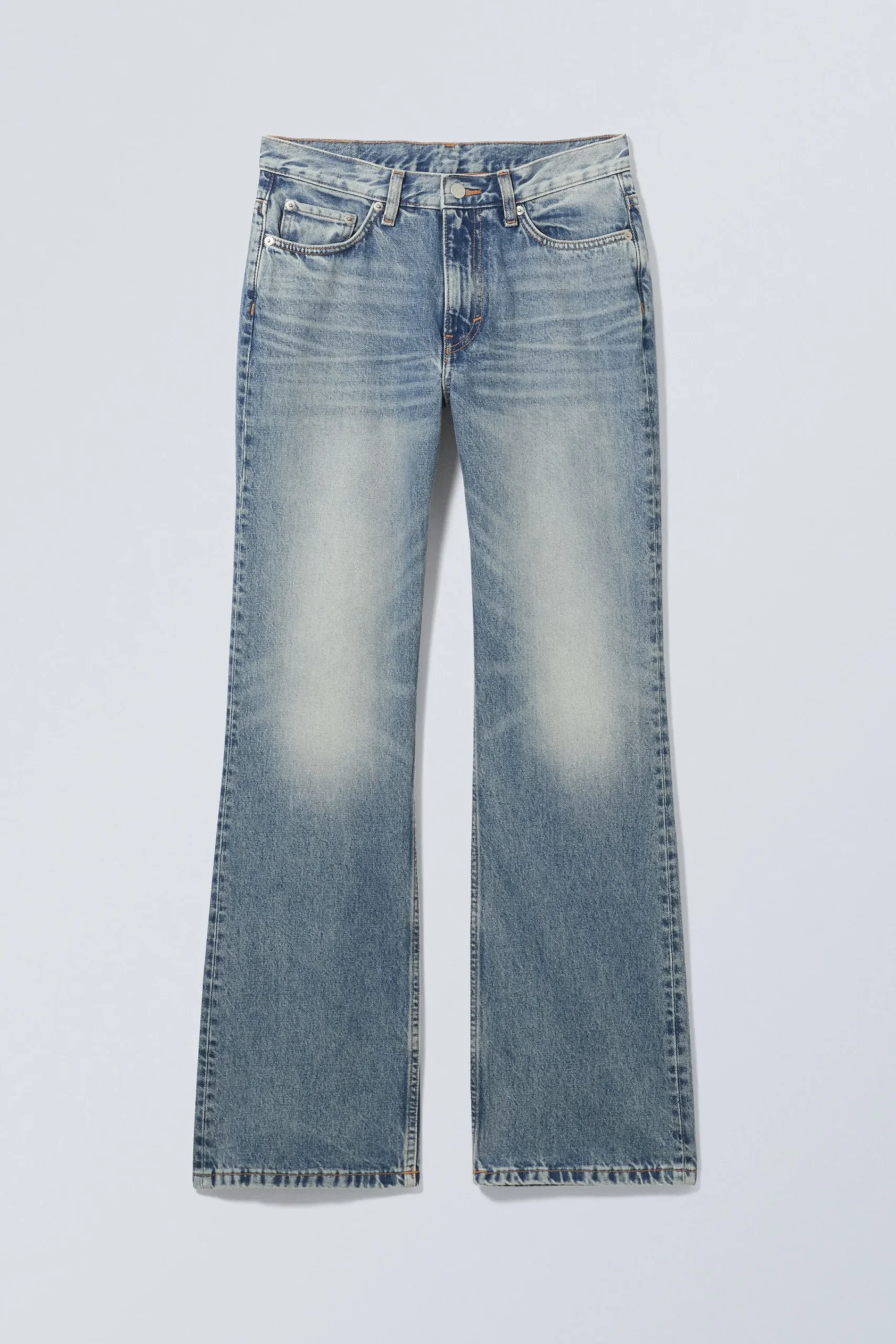Weekday MOON MID RISE REGULAR BOOTCUT LEG JEANS>Women Jeans