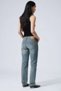 Weekday NAIL LOW RISE SLIM STRAIGHT LEG JEANS><noscript><img width=