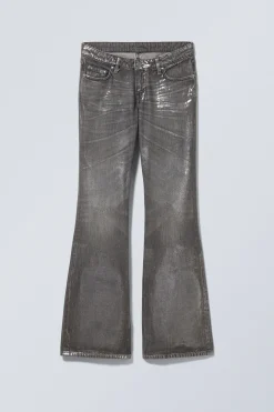 Weekday NOVA FOIL LOW SLIM BOOTCUT JEANS><noscript><img width=