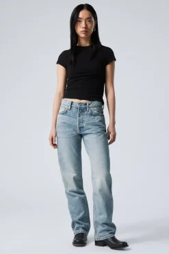 Weekday ORBIT MID RISE REGULAR STRAIGHT LEG JEANS><noscript><img width=