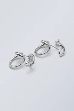 Weekday ORGANIC-SHAPED PIN EARRINGS>Women Jewellery