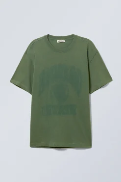 Weekday OVERSIZED GRAPHIC PRINTED T-SHIRT><noscript><img width=