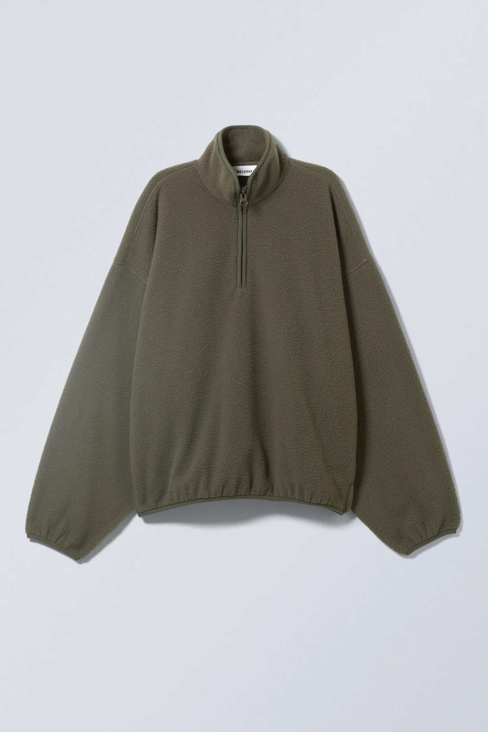 Weekday OVERSIZED HALF-ZIP FLEECE SWEATSHIRT>Women Sweatshirts