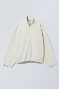Weekday OVERSIZED HALF-ZIP FLEECE SWEATSHIRT><noscript><img width=