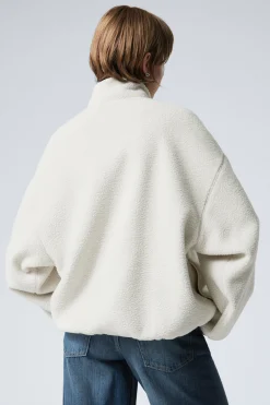 Weekday OVERSIZED HALF-ZIP FLEECE SWEATSHIRT><noscript><img width=