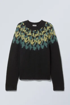 Weekday OVERSIZED KNITTED WOOL-BLEND RAGLAN SWEATER><noscript><img width=