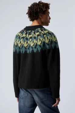 Weekday OVERSIZED KNITTED WOOL-BLEND RAGLAN SWEATER><noscript><img width=
