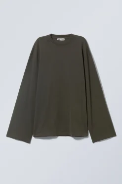 Weekday OVERSIZED LONG SLEEVE T-SHIRT>Women Basics|Tops