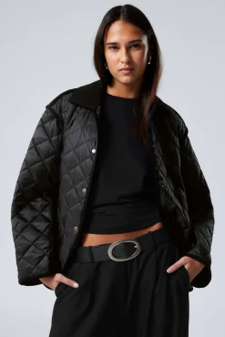 Weekday OVERSIZED QUILTED LINER JACKET><noscript><img width=