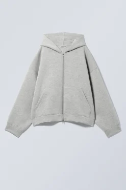 Weekday OVERSIZED SCUBA ZIP-HOODIE><noscript><img width=