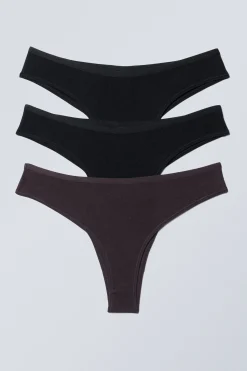 Weekday 3-PACK INEZ BRAZILIAN COTTON BRIEFS>Women Underwear