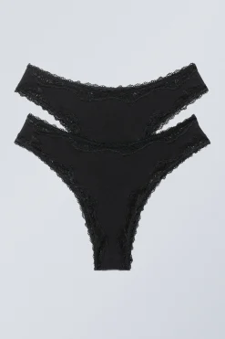 Weekday 2-PACK LACE BRIEFS>Women Underwear