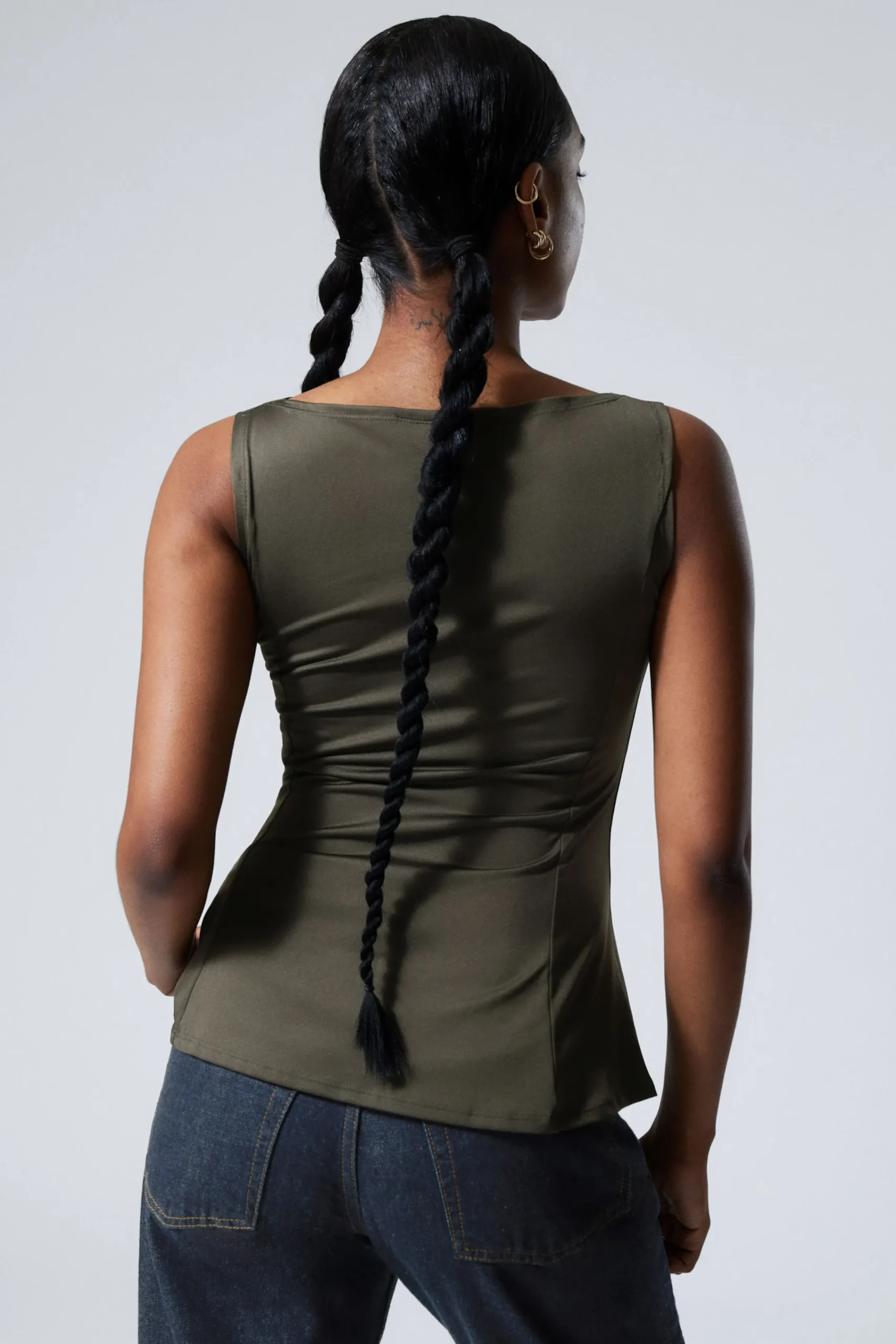 Weekday PEPLUM BOAT-NECK TOP>Women Tops