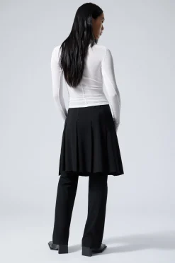 Weekday PLEATED MIDI SKIRT><noscript><img width=