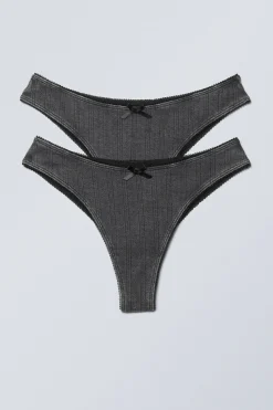 Weekday POINTELLE BRAZILIAN BOW BRIEFS>Women Underwear