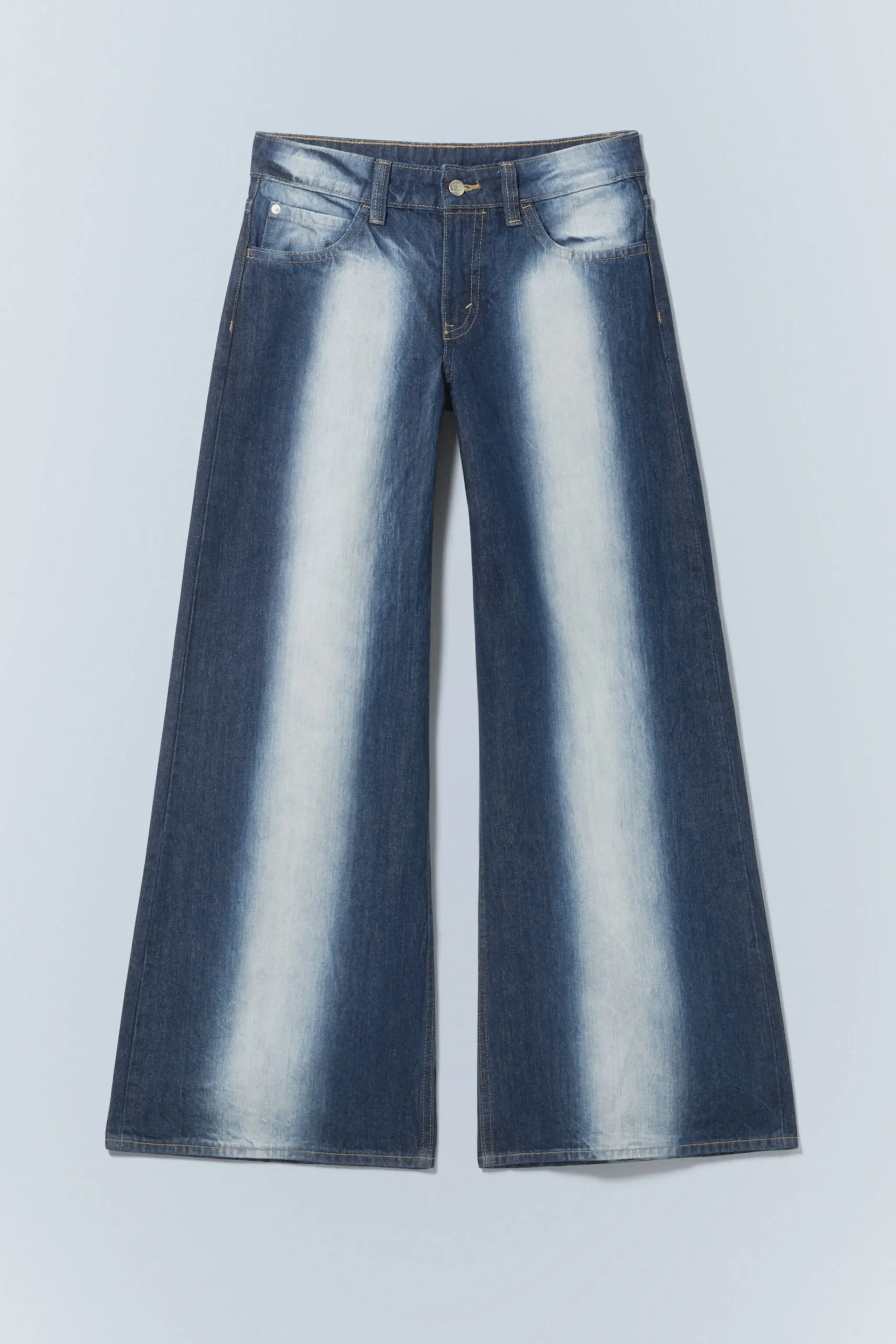 Weekday POSER REGULAR WAIST LOOSE WIDE JEANS>Women Jeans