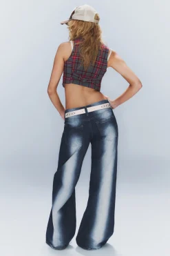 Weekday POSER REGULAR WAIST LOOSE WIDE JEANS><noscript><img width=
