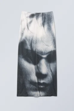 Weekday PRINTED MAXI SKIRT><noscript><img width=