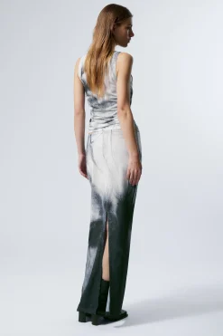 Weekday PRINTED MAXI SKIRT><noscript><img width=