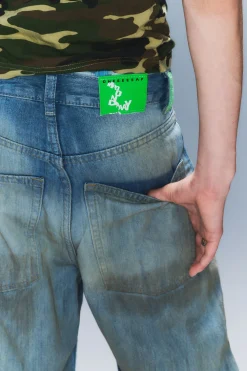 Weekday RAD SUPER REGULAR WAIST LOOSE WIDE JEANS><noscript><img width=