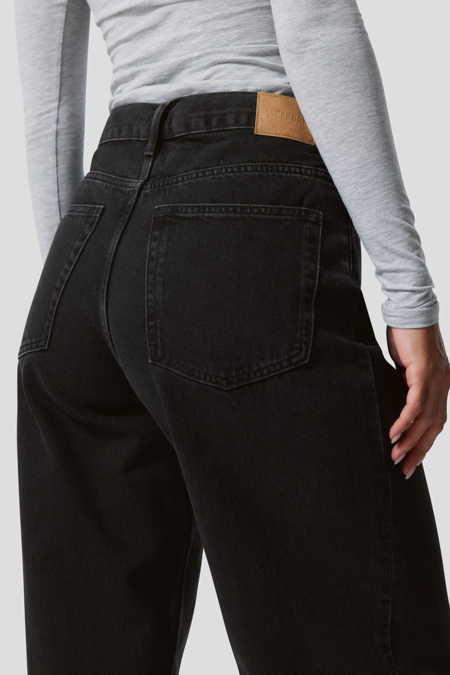 Weekday RAIL MID RISE LOOSE WIDE LEG JEANS>Women Jeans