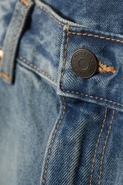 Weekday RAIL MID RISE LOOSE WIDE LEG JEANS><noscript><img width=