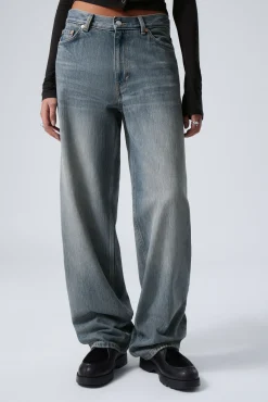 Weekday RAIL MID RISE LOOSE WIDE LEG JEANS>Women Jeans