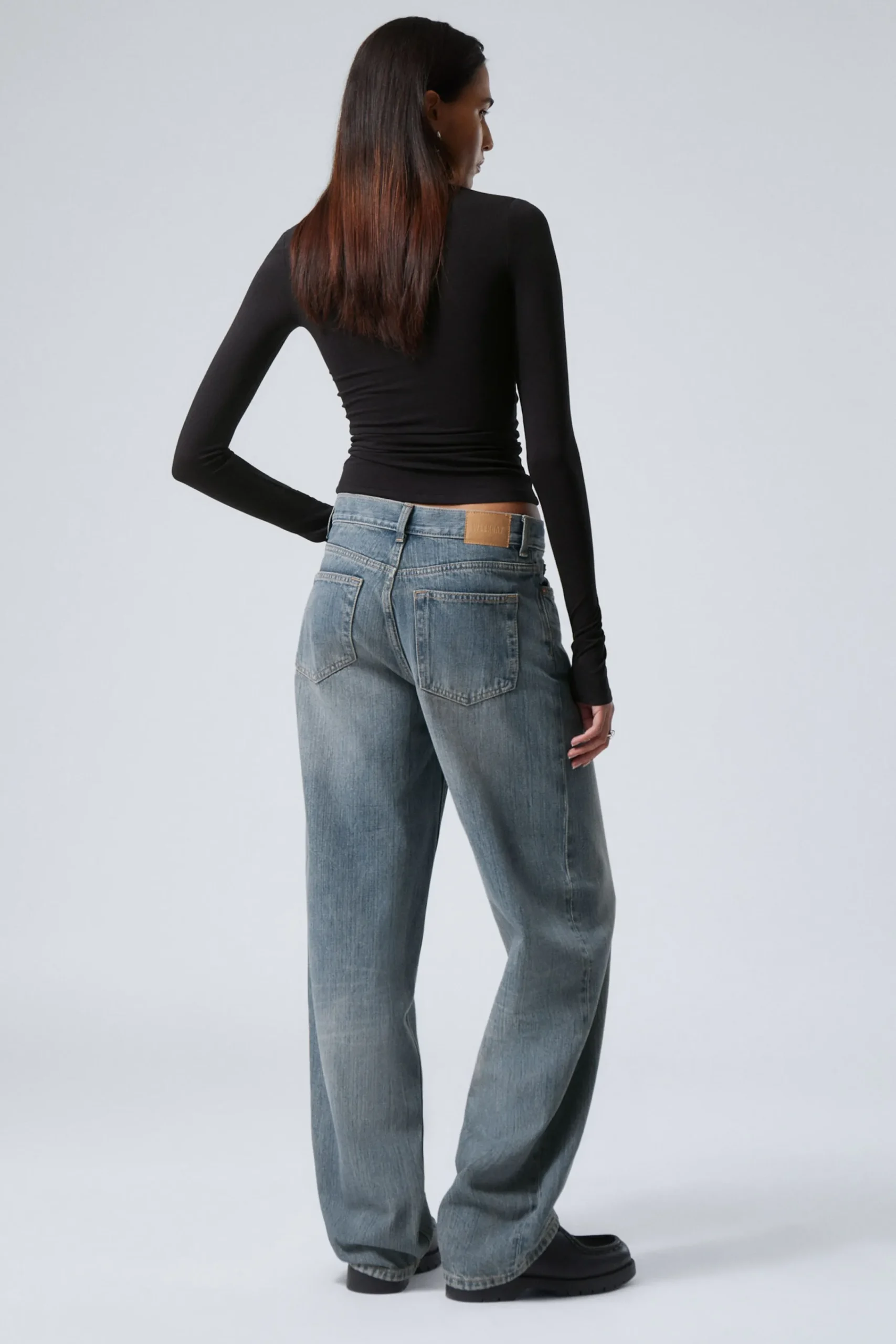 Weekday RAIL MID RISE LOOSE WIDE LEG JEANS>Women Jeans