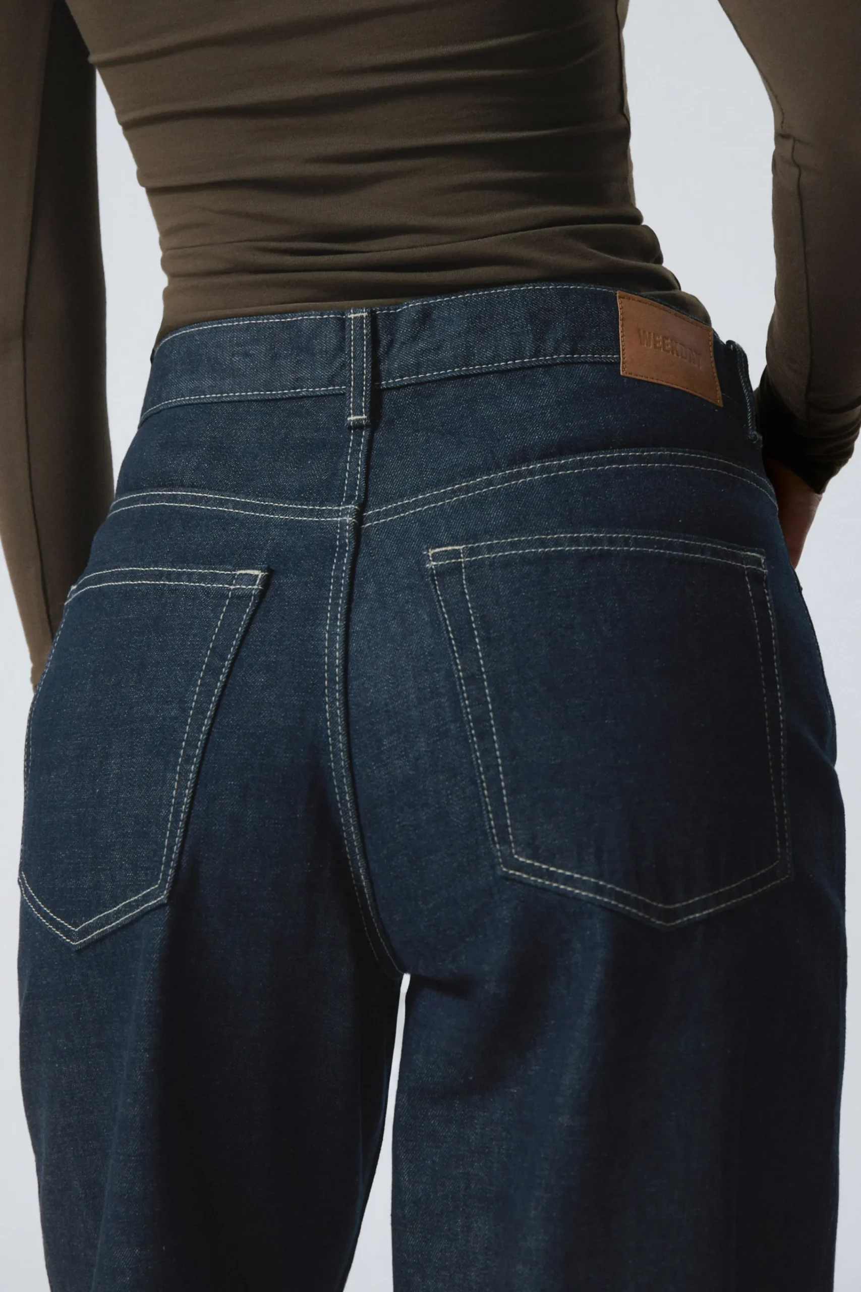 Weekday RAIL MID RISE LOOSE WIDE LEG JEANS>Women Jeans