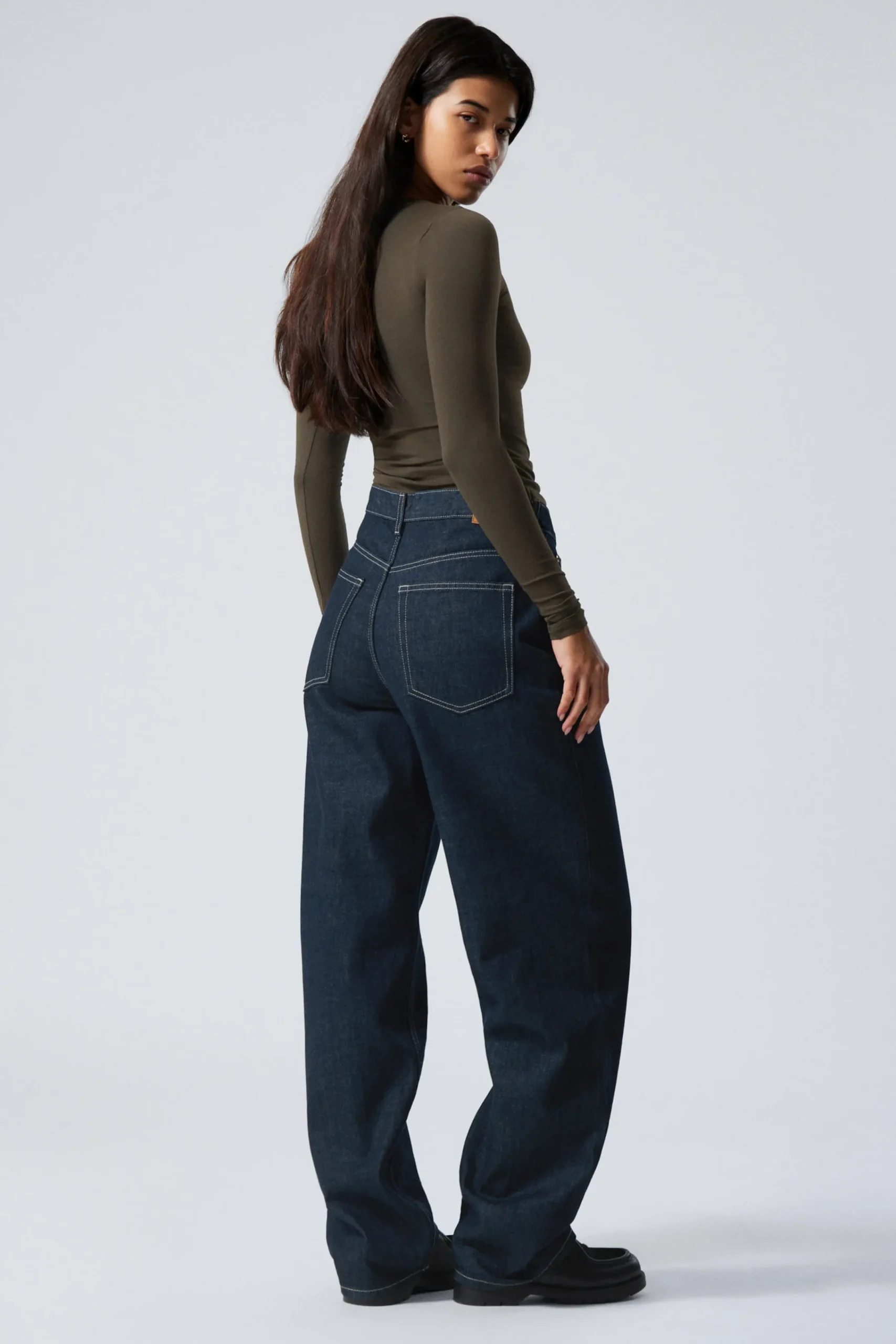 Weekday RAIL MID RISE LOOSE WIDE LEG JEANS>Women Jeans