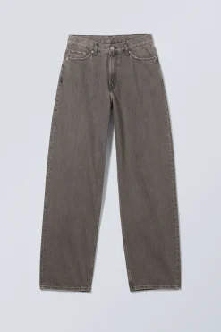 Weekday RAIL MID RISE LOOSE WIDE LEG JEANS><noscript><img width=